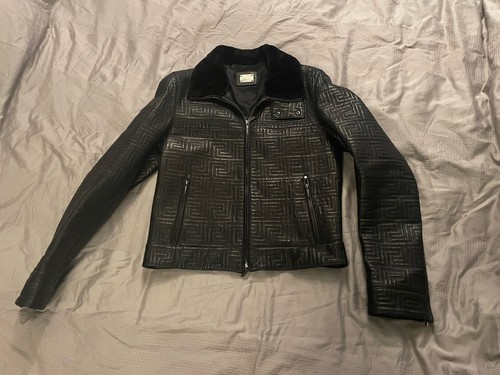Versace lederjacke herren - versace, gr