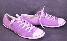 Converse All Star Light OX Chucks Sneaker Gr. 40 lila weiß Leder Damen BC752