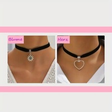 Halsband Choker Samtband Charm