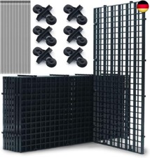 Aquarium-Trennwandsatz für Aquarien, 8 Stück 15X30cm Kunststoffgitter mit 6 S