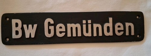 Lokschild gemünden - lokschild, bw