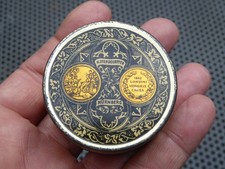 Alte kleine leere Blechdose - H.Utendoerffer Nürnberg 100 Zündhütchen