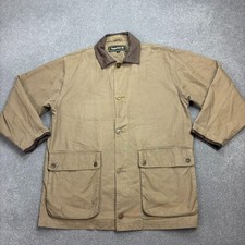 Timberland Jacke Erwachsene Medium Braun Jagd Canvas Barn Chore Leder Herren*
