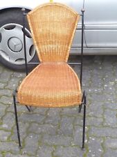 arhx ✅ 6 Terassenstühle ⭐ TOP ⭐ Kunststoffgeflecht Eisenstahlgestell ⭐ stapelbar