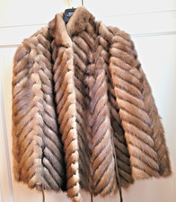 Originelle, schöne braune Nerzjacke für Damen, Größe M-L