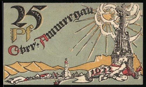 Notgeld oberammergau 1921 - oberammergau, 1921,