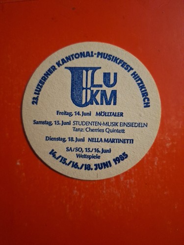Bierdeckel 1985 hitzkirch - hitzkirch,