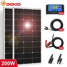 Dokio solarpanel 12v 24v 100w - 12v,