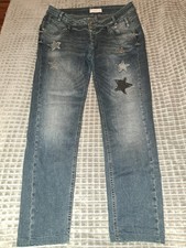 Tredy-Jeans-Blau-GR. 46-mit Sternen und Glitzer-?