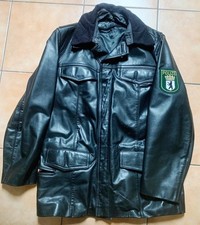 Original Lederblouson Lederjacke Polizei Berlin, Gr. 50