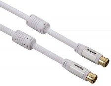 Hama Sat TV Antennen-Kabel Anschluss-Kabel Quick-Fix 90dB 4K UHD HD Koax-Kabel