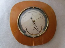 LUFFT Design Wetterstation Thermometer Barometer Hygrometer Holz Lack glänzend