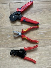 3x KNIPEX 12 21 180 Abisolierzange 1106160 Preciva HSC8 6-4A