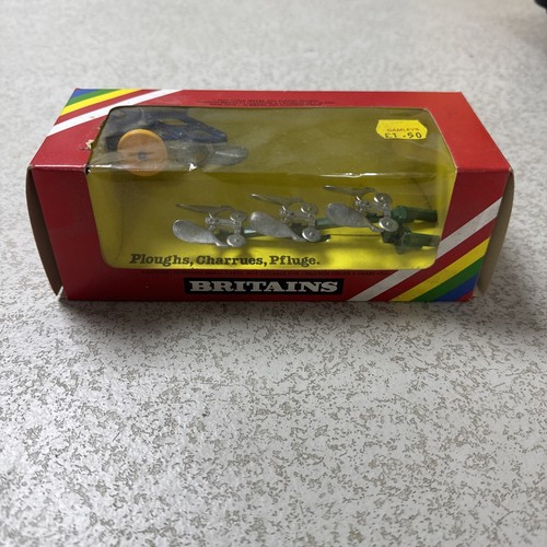 Vintage britains 9546 pflüge - britains,