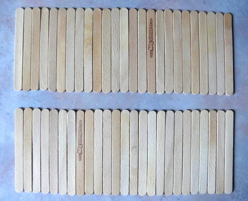 50x holzstiele holzstäbe - 50x,