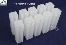 10 Square Penny Tubes /