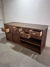 Großer Vintage Apothekerschrank Ladentheke Schubladenschrank Sideboard Kommode 