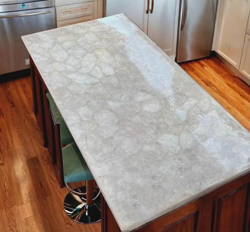 Natural white quarz - white,