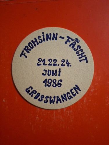 Bierdeckel 1986 grosswangen - 1986,