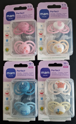 Mam perfect silikon 2er - mam, 2er-set