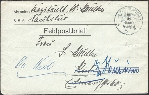 Germany 1916 feldpost - feldpost, cover