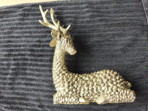 Dekofigur hirsch silber - hirsch,