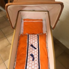 Puppenwagen braun beige Retro 70er Jahre Sammler Vintage Klappbar 