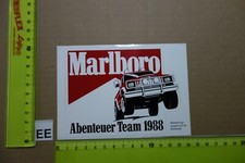 Alter Aufkleber Zigaretten Motorsport MARLBORO Abenteuer Team 1988