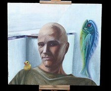 Surrealistisches Porträt mit