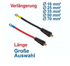 Schweißkabel massekabel verlängerung  Ø 16 mm² bis 70 mm² Dorn 9 & 13 & M6 bis12
