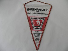 NVA Wimpel Ehrenparade der NVA Mai 1973 mit Unterschriften