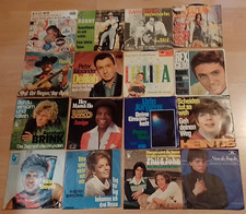 Single Schallplatten - Konvolut / Sammlung - nur Deutsche im original Cover