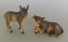 Ochs 4,3 cm und Esel 6,7 cm