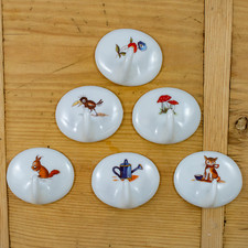 Einer-Haken 5 cm Porzellan