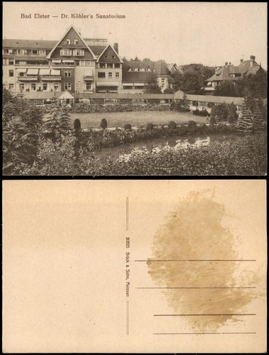 Ansichtskarte bad elster - ansichtskarte, dr