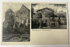 Alte AK Weißensee Thür. Runneburg u. Schützenhaus, gel. 1942