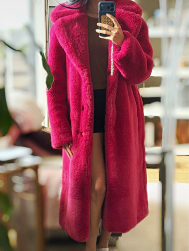 Maison cinqcent pink faux fur - pink,