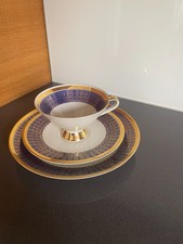 Tirschenreuth Altes Gedeck 3 Teile Goldrand mit schönen Muster Bavaria Porzellan