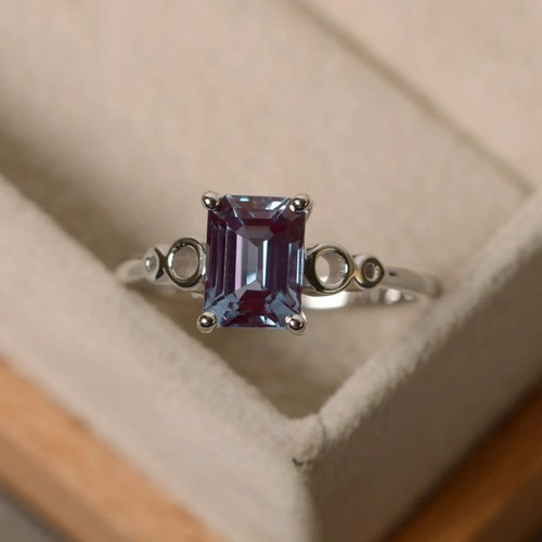 Lab alexandrit ring - alexandrit,
