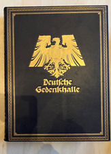 Altes Militär Prunk Buch Deutsches Reich Deutsche Gedenkhalle 1WK Literatur 36cm