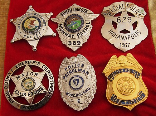 Obsolete police badges - ,