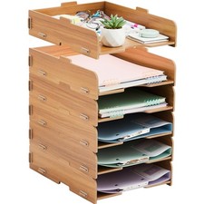 Büro Ablagefächer Holz 6