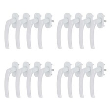 16 x Alu Fenstergriff in Weiß