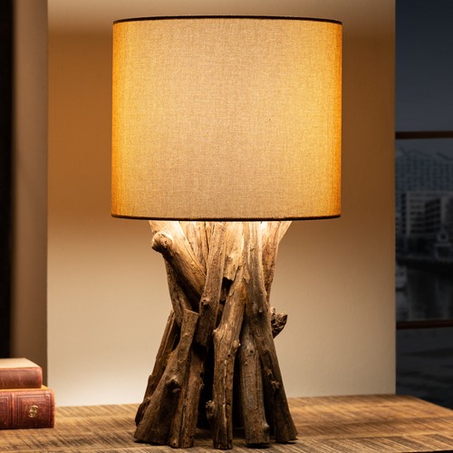 Massivholz tischlampe harmony - tischlampe,