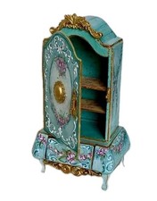 Miniatur Box Schrank Schmuckkästchen Kommode Barock Form dollhouse Puppenhaus