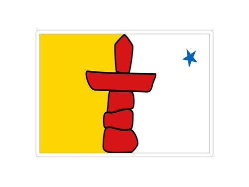Autocollant flagge nunavut - autocollant,