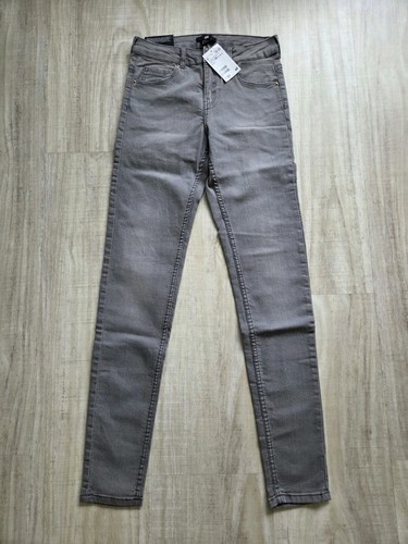 Skinny jeans 34 grau - h&m, gr.