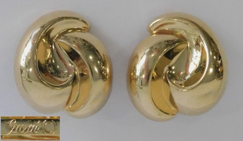 Große vintage ohrclips - große, henkel