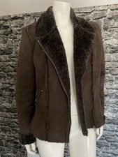 ESPRIT edc 🌸 Fake-Fur Übergang Jacke Braun Trend Blogger Größe L 