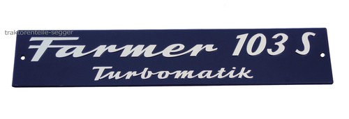 Motorhaubenschild fendt farmer - fendt,